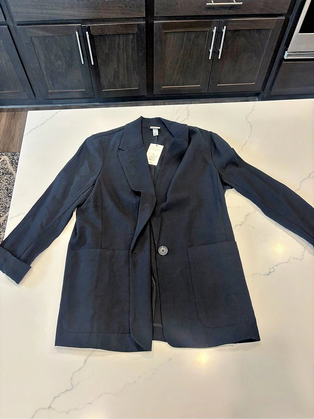 Black Blazer in Black Size Medium NWT
